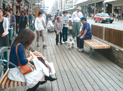 A pilot program for “The pleasant, pedestrian-friendly downtown” strategy in Kyoto