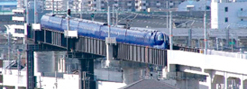 A steel bridge of Kansai Airport Connection Line