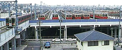 Ishiyagawa elevated rail yard