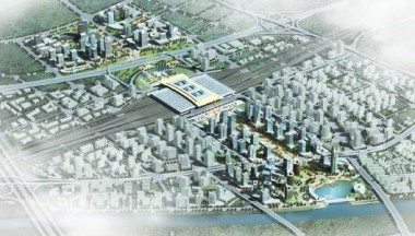 南京南駅地区南北広場及び中軸線都市設計完成予想パース（2009年）