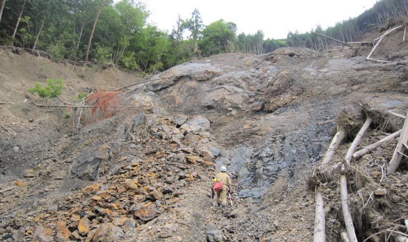 2011年紀伊半島大水害の現場写真