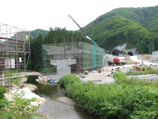 豊かな自然の残る山間部