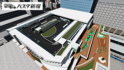 CIM model of traffic terminal “Shinjuku Express Bus Terminal”
