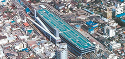 Kishiwada Station, Nankai Main Line （use of rooftop parking lot）